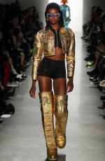 MARIA BORGES on the Runway of Jeremy Scott Fashion Show in New York 02/08/2018