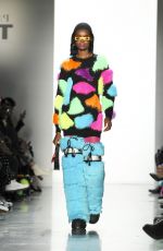MARIA BORGES on the Runway of Jeremy Scott Fashion Show in New York 02/08/2018