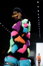 MARIA BORGES on the Runway of Jeremy Scott Fashion Show in New York 02/08/2018