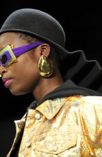 MARIA BORGES on the Runway of Jeremy Scott Fashion Show in New York 02/08/2018
