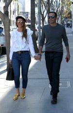 MARIA MENOUNOS and Keven Undergaro Out Shopping in Beverly Hills 02/07/2018