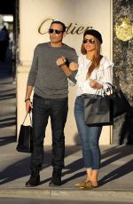MARIA MENOUNOS and Keven Undergaro Out Shopping in Beverly Hills 02/07/2018