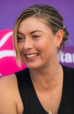 MARIA SHARAPOVA at 2018 Qatar Total Open WTA Tennis Tournament Press Conference in Doha 02/10/2018