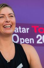 MARIA SHARAPOVA at 2018 Qatar Total Open WTA Tennis Tournament Press Conference in Doha 02/10/2018
