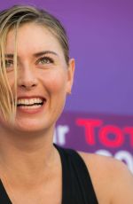 MARIA SHARAPOVA at 2018 Qatar Total Open WTA Tennis Tournament Press Conference in Doha 02/10/2018