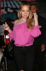 MARIAH CAREY Night Out in West Hollywood 02/19/2018