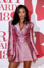 MAYA JAMA at Brit Awards 2018 in London 02/21/2018