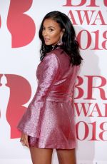 MAYA JAMA at Brit Awards 2018 in London 02/21/2018