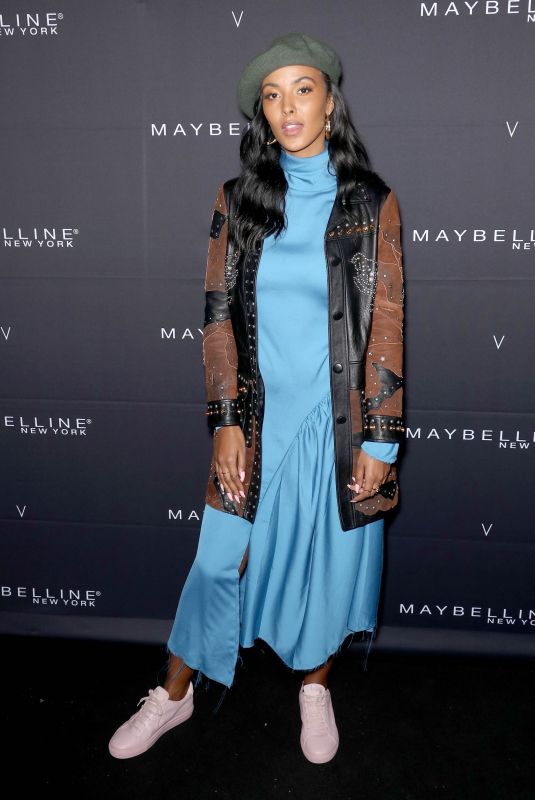 MAYA JAMA at Maybelline New York x V Magazine Fashion Week Party in New York 02/11/2018