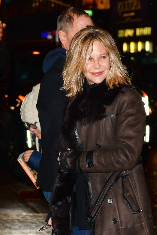 MEG RYAN Out and About in New York 02/01/2018