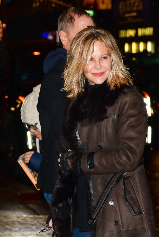MEG RYAN Out and About in New York 02/01/2018