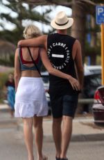MEGAN MARX and Jake Ellis Out in Perth 02/03/2018