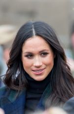 MEGHAN MARKLE on Visit in Edinburgh 02/13/2018