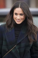 MEGHAN MARKLE on Visit in Edinburgh 02/13/2018