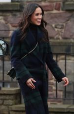 MEGHAN MARKLE on Visit in Edinburgh 02/13/2018