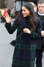 MEGHAN MARKLE on Visit in Edinburgh 02/13/2018