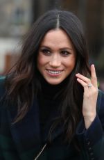 MEGHAN MARKLE on Visit in Edinburgh 02/13/2018
