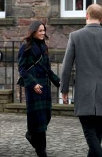 MEGHAN MARKLE on Visit in Edinburgh 02/13/2018