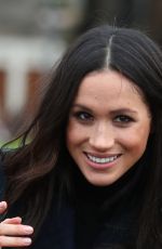 MEGHAN MARKLE on Visit in Edinburgh 02/13/2018