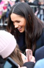 MEGHAN MARKLE on Visit in Edinburgh 02/13/2018