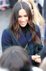 MEGHAN MARKLE on Visit in Edinburgh 02/13/2018