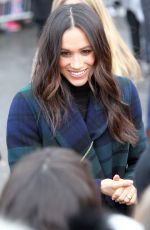 MEGHAN MARKLE on Visit in Edinburgh 02/13/2018