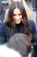 MEGHAN MARKLE on Visit in Edinburgh 02/13/2018