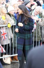 MEGHAN MARKLE on Visit in Edinburgh 02/13/2018