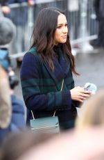 MEGHAN MARKLE on Visit in Edinburgh 02/13/2018