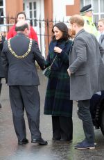 MEGHAN MARKLE on Visit in Edinburgh 02/13/2018