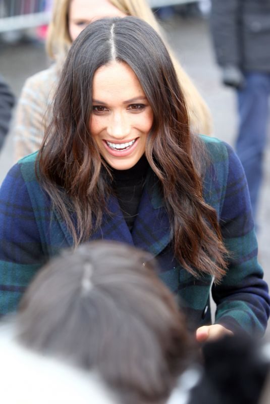 MEGHAN MARKLE on Visit in Edinburgh 02/13/2018