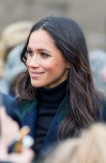 MEGHAN MARKLE on Visit in Edinburgh 02/13/2018