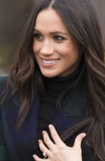 MEGHAN MARKLE on Visit in Edinburgh 02/13/2018