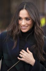 MEGHAN MARKLE on Visit in Edinburgh 02/13/2018