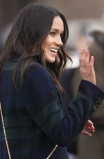 MEGHAN MARKLE on Visit in Edinburgh 02/13/2018