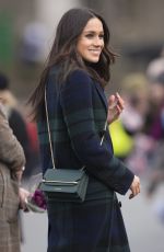 MEGHAN MARKLE on Visit in Edinburgh 02/13/2018