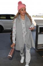MELANIE BROWN at Los Angeles International Airport 02/01/2018