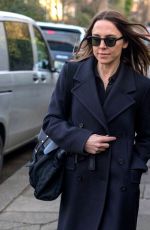 MELANIE CHISHOLM Arrives at Geri Halliwell’s Home in London for Spice Girls Reunion 02/02/2018