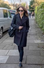 MELANIE CHISHOLM Arrives at Geri Halliwell’s Home in London for Spice Girls Reunion 02/02/2018