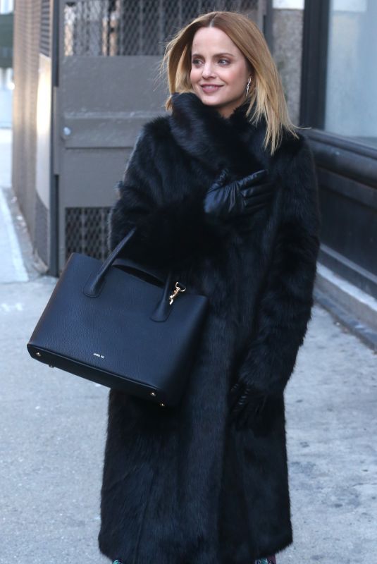 MENA SUVARI Out and About in New York 02/05/2018