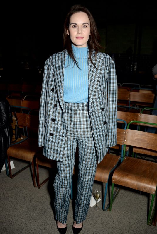 MICHELLE DOCKERY at Burberry Fashion Show at LFW in London 02/18/2018