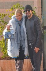 MICHELLE HUNZIKER and Pierfrancesco Favino Arrives at Rehearsals in Sanremo 02/03/2018