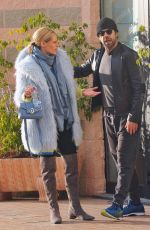 MICHELLE HUNZIKER and Pierfrancesco Favino Arrives at Rehearsals in Sanremo 02/03/2018