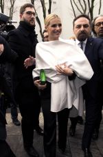 MICHELLE HUNZIKER at Emporio Armani Fashion Show at MFW in Milan 02/25/2018