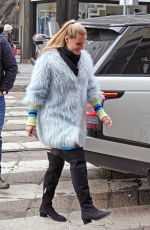 MICHELLE HUNZIKER Out and About in Milan 02/27/2018