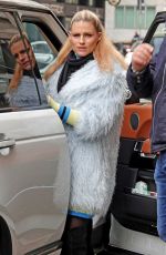 MICHELLE HUNZIKER Out and About in Milan 02/27/2018
