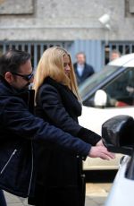 MICHELLE HUNZIKER Out for Lunch in Milan 02/12/2018
