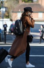 MICHELLE KEEGAN Arrives Back at Her Home in Essex 02/12/2018