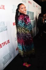 MICHELLE MITCHENOR at Seven Seconds Premiere in Los Angeles 02/23/2018