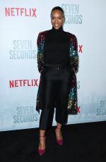 MICHELLE MITCHENOR at Seven Seconds Premiere in Los Angeles 02/23/2018